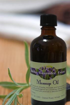 Massage Oil - 100ml - Bella Lavender Estate